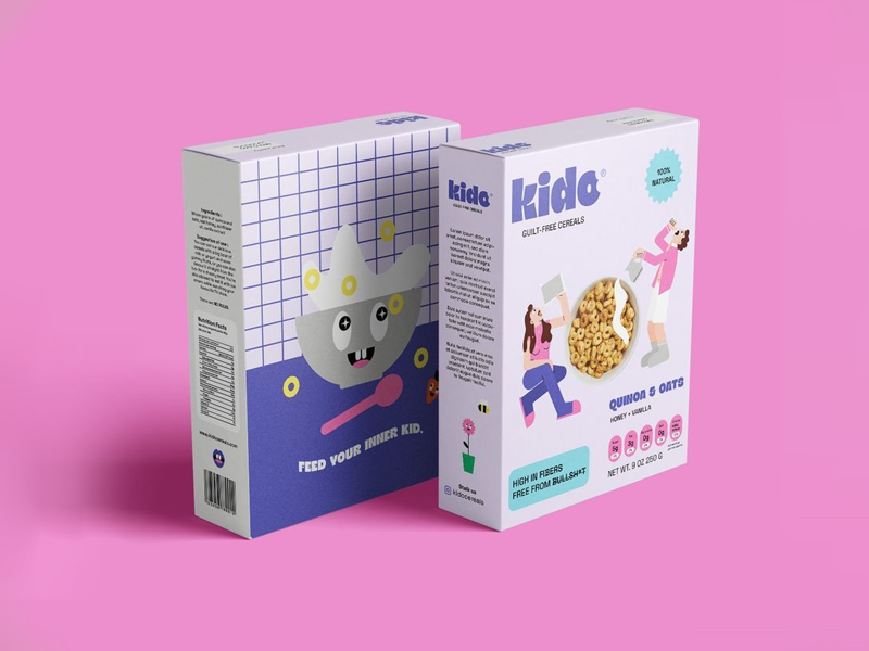 Custom Seal-End Cereal Boxes